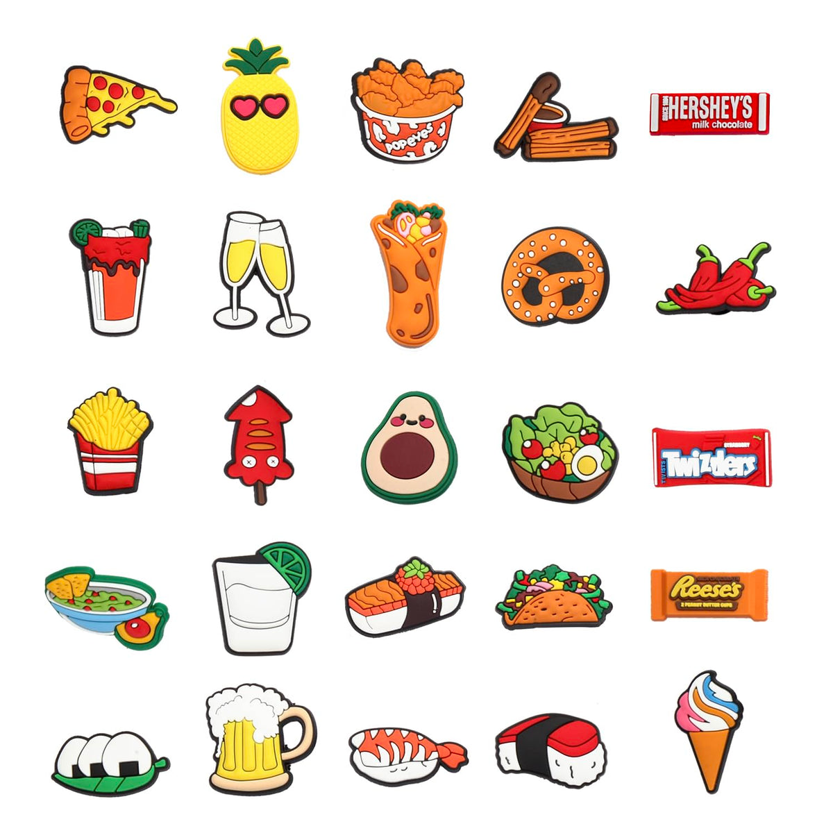 FRANKTECH Pins 25 Pack Charm Decor