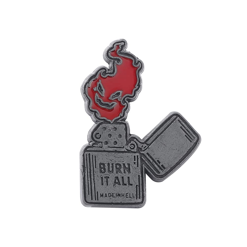 Punk Flame Lighter Pin