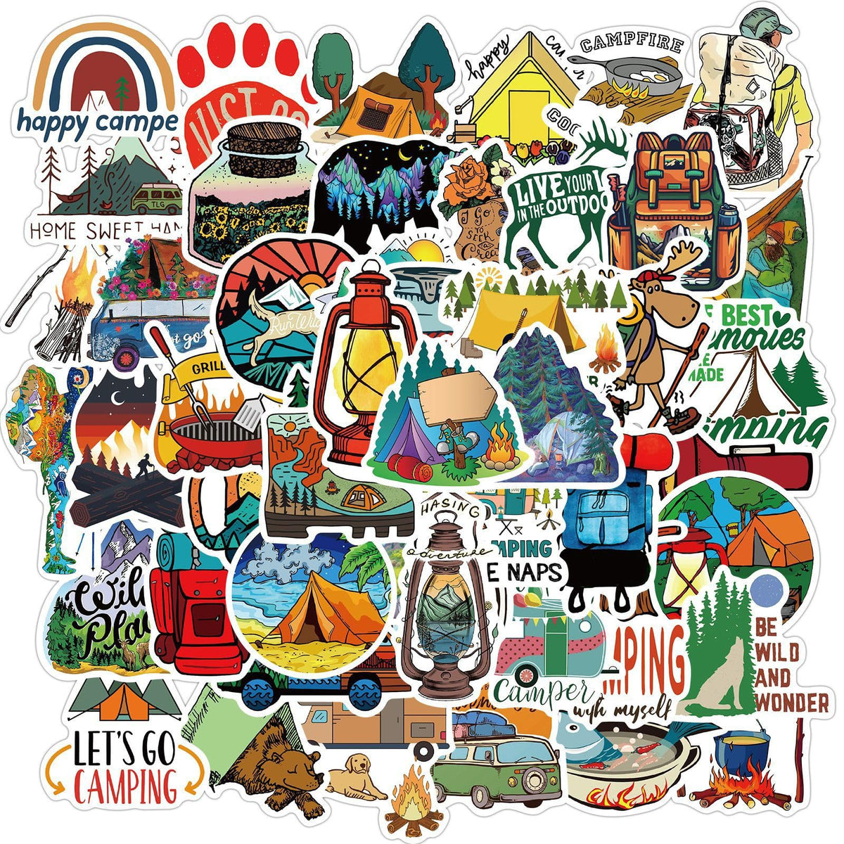 AdventureScapes Vinyl Stickers - 50 Pack